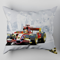 Poszewka z kory 70x80 | 238szary | szara | samochody