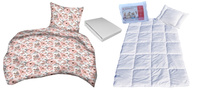 Komplet 100x160 + 50x60 + prześcieradło jersey 80x160 075los