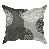 Poszewka z kory 40x40 | 134czarny | czarna | koła