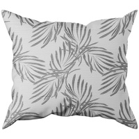Poszewka z kory 40x40 | 247sza | biało szara | liście palmy
