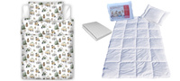 Komplet 100x160 + 40x60 + prześcieradło jersey 80x160  099beż